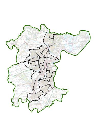A map of draft proposals for new electoral arrangements in Stockton-on-Tees