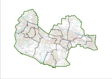 A map of current wards in Fareham