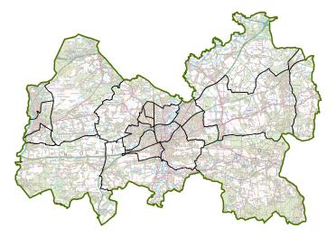 A map of final proposals for Guildford