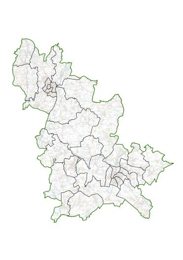 A map of current wards in Wychavon