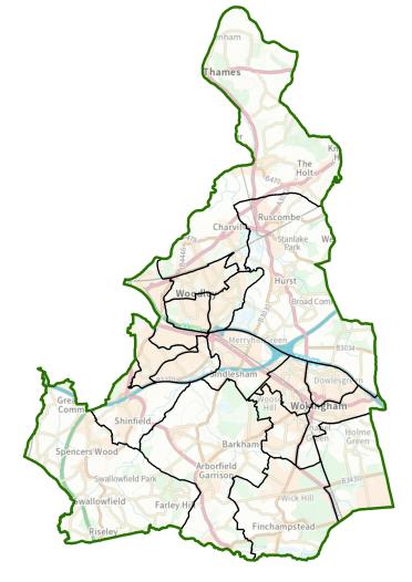 Wokingham - FR - Map
