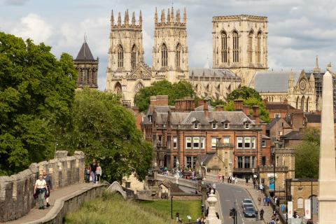 View of York Minster from the Wall