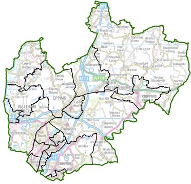A map of final proposals for Epping Forest